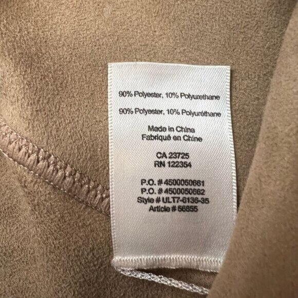 Aritzia Wilfred Free Daria Vegan Faux Suede Tan Beige Leggings Women’s Small - Picture 6 of 9